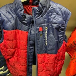 Vineyard Vines Kids Two-Tone Vest in Red and Blue